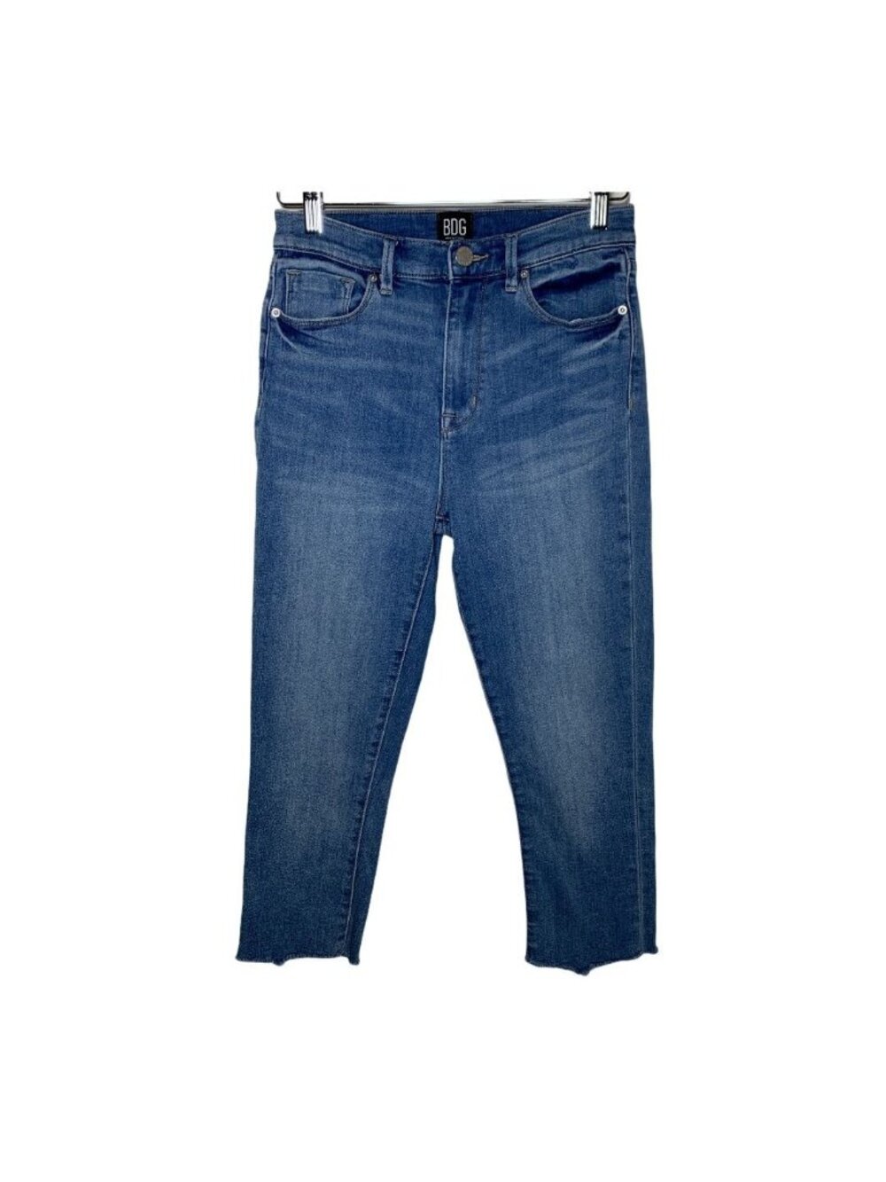 BDG Urban Outfitters Womens 28 High Rise Crop Skinny Jeans Blue Denim